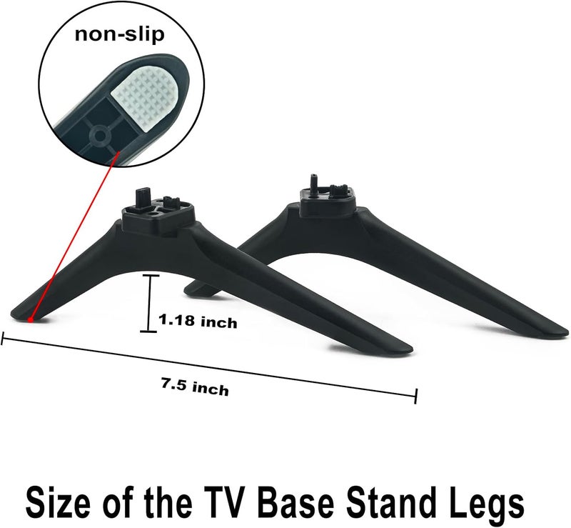 Vinabty Base TV Stand Legs Replacement fit for Hisense Smart LED TV 43H4030F3 43" Class FHD TV - Image 2